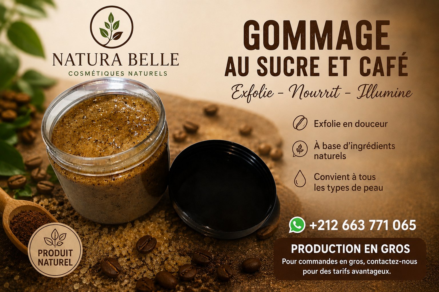 Gommage au Sucre et Café